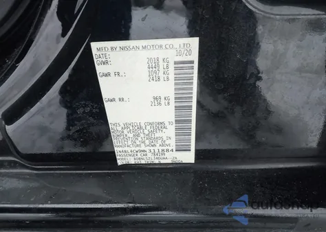 2021 Nissan Altima Sr Intelligent Awd from USA, damaged, VIN 1N4BL4CW9MN311884